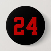Zahl der schwarzen und roten Athleten Button (Vorderseite)