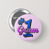 Zahl ein Gramm Button (Vorne & Hinten)