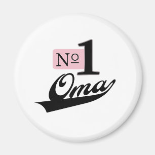 Zahl eine Oma Magnet