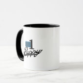 Zahl eine Pappy Tasse (Vorderseite Links)