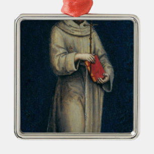 Zahl eines Franziskanermönchs Silbernes Ornament