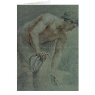Zahl eines Kriegers, teils drapiert, 18.