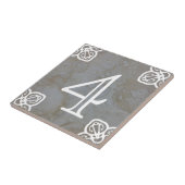 Zahl-Fliese - spanisches Weiß auf Kalkstein Fliese (Seite)