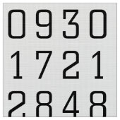 Zahl-Muster Stoff (Nahaufnahme)