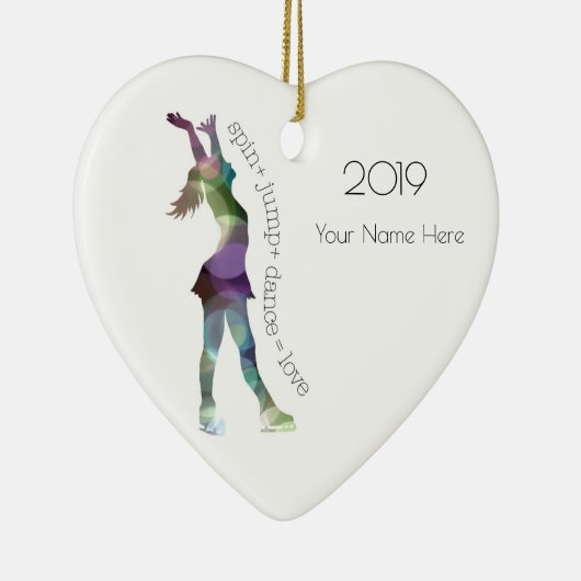 Zahl Skate-Verzierung Keramik Ornament (Rechts)