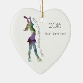 Zahl Skate-Verzierung Keramikornament (Rechts)