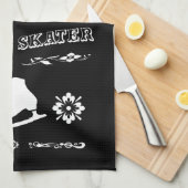 Zahl Skaten-Blatt, das Tuch abwischt (Viertel Falte)