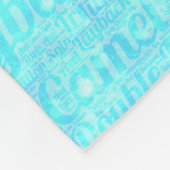 Zahl Skaten-Eis-Skatenpersonalisierter Throw Fleecedecke (Ecke)