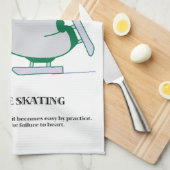 Zahl Skaten Küchentuch (Viertel Falte)