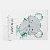 Zahl Skaten Küchentuch (Horizontal)