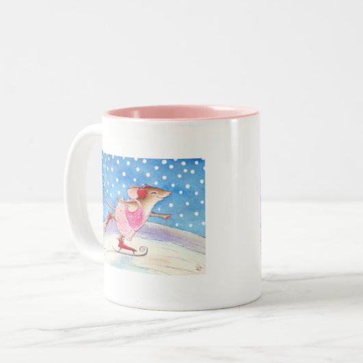 Zahl Skaten mousie Tasse (Vorderseite Links)