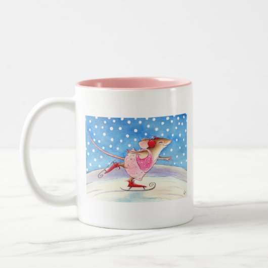 Zahl Skaten mousie Tasse (Links)