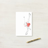 Zahl Skaten Posten-II! Post-it Klebezettel (Auf Schreibtisch)