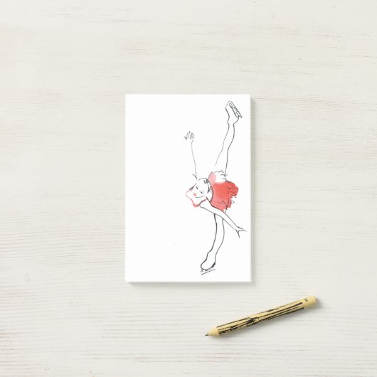 Zahl Skaten Posten-II! Post-it Klebezettel (Auf Schreibtisch)