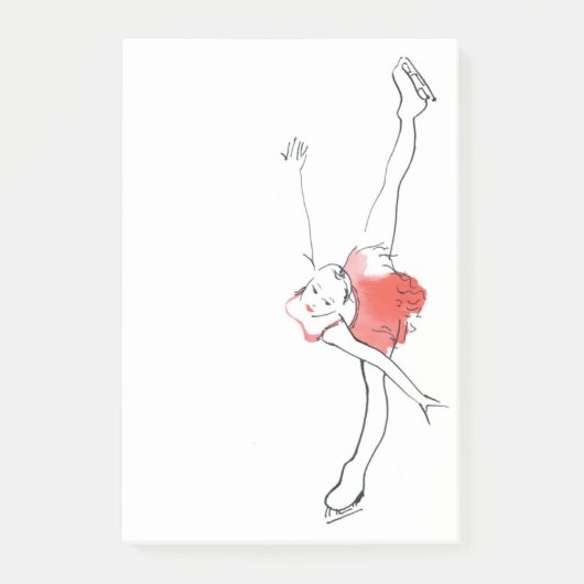 Zahl Skaten Posten-II! Post-it Klebezettel (Vorderseite)