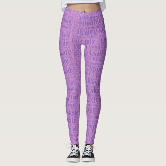 Zahl Skaten-Strumpfhosen Leggings (Vorderseite)