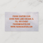 Zahl Skaten-Trainer oder Trainer-oder Visitenkarte (Rückseite)