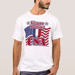 Zahl Skaten USA T-Shirt