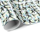 ZAHL SKATER GESCHENKPAPIER (Rolleneckpunkt)