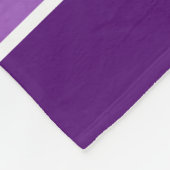 Zahl Skater mit lila Cheetah-Druck und Monogramm Fleecedecke (Ecke)