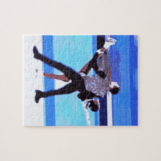 Zahl Skater Puzzle (Horizontal)