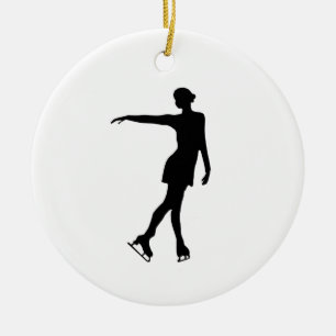 Zahl Skater-Verzierung B&W Keramikornament