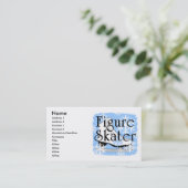 Zahl Skater Visitenkarte (Stehend Vorderseite)