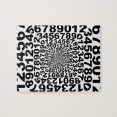 Zahl-Turbulenz, Strudel zählend, Mathe Puzzle (Horizontal)