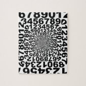 Zahl-Turbulenz, Strudel zählend, Mathe Puzzle (Vertikal)