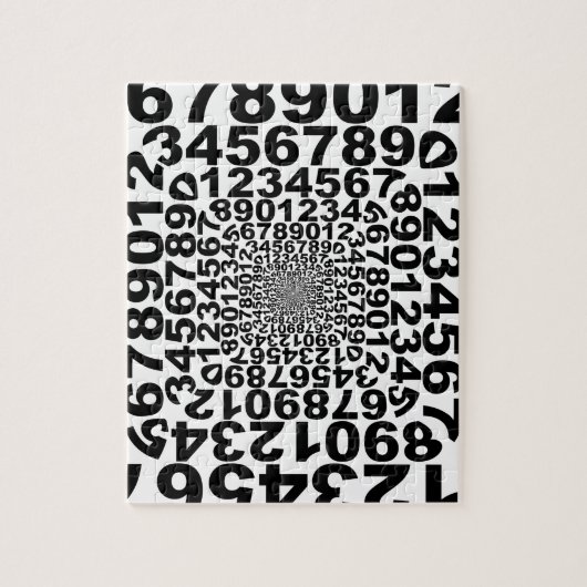 Zahl-Turbulenz, Strudel zählend, Mathe Puzzle (Vertikal)