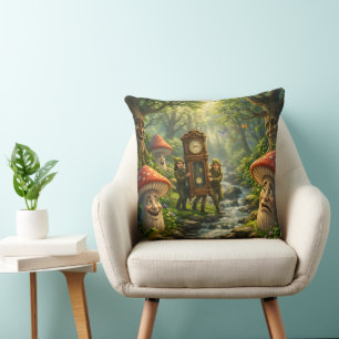 Zähl Wald Gnome Pilz Bach Großvater klo Kissen