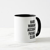 Zahlbare harte Arbeitskonten Tasse (VorderseiteRechts)