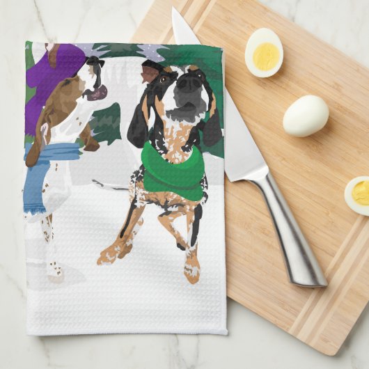 Zahlchor Geschirrtuch (Viertel Falte)