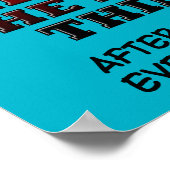 zähle darauf, dass ich das Richtige für dieses lus Poster (Ecke)