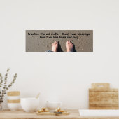 Zähle deine Segen-Mauerart Poster (Küche)