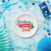 Zähle keine Kalorien ....Weihnachten Pappteller (Party)