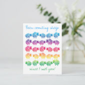 Zähle Schafe, seit ich dich getroffen habe! Postkarte (Stehend Vorderseite)