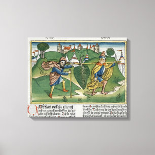 Zahlen 13 23 die Trauben von Eschol, vom 'Nure Leinwanddruck