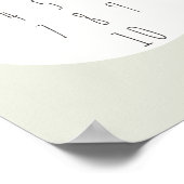 Zahlen 1-10. Zählen. Poster & Prints (Ecke)