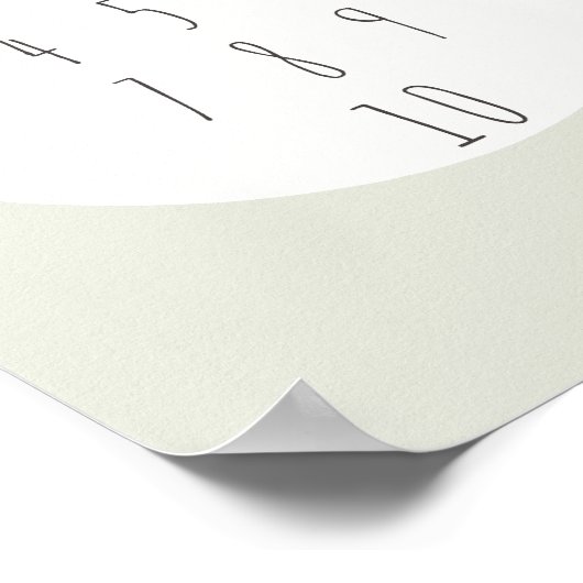 Zahlen 1-10. Zählen. Poster & Prints (Ecke)