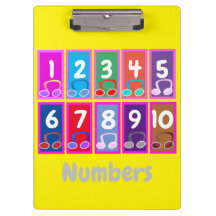 Zahlen 1 bis 10 Early Mathematics Clipboard