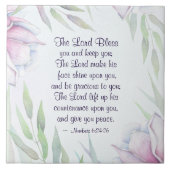 Zahlen 6:24-26 Der Herr segne dich, Bibelverse Fliese (Vorderseite)