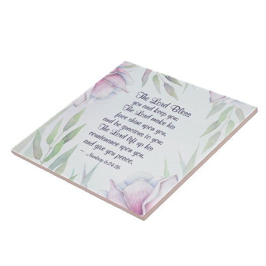 Zahlen 6:24-26 Der Herr segne dich, Bibelverse Fliese (Seite)