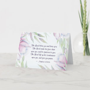 Zahlen 6:24-26 Der Herr segne dich, Bibelverse Karte