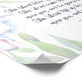 Zahlen 6:24-26 Der Herr segne dich, Bibelverse Poster (Ecke)