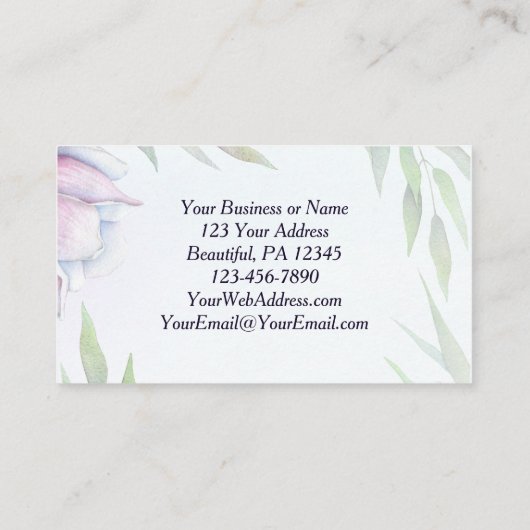 Zahlen 6:24-26 Der Herr segne dich, Bibelverse Visitenkarte (Rückseite)