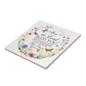 Zahlen 6:24-26 Der Herr segne dich die Wildblume Fliese (Seite)