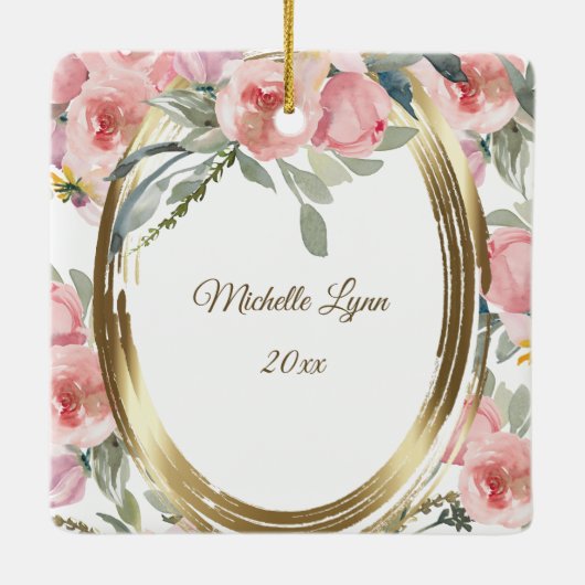 Zahlen 6:24-26 Der Herr segne euch Weihnachten Keramikornament (Rückseite)