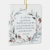 Zahlen 6:24-26 Der Herr segne euch Weihnachten Keramikornament (Rechts)