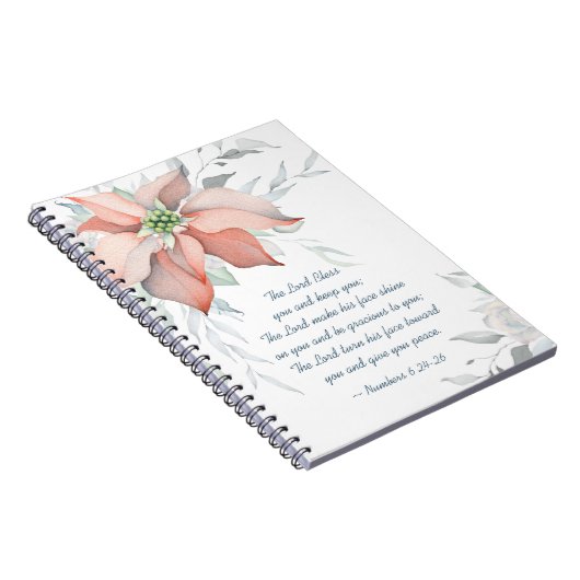 Zahlen 6:24-26 Der Herr segne euch Weihnachten Notizblock (Rechte Seite)